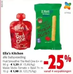 Colruyt Ella's Kitchen Fruit Smoothie The Red One 6+ m 90 g aanbieding
