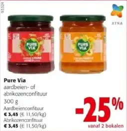 Colruyt Pure Via Aardbeienconfituur aanbieding