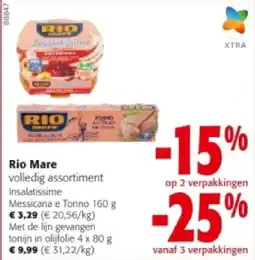 Colruyt Rio Mare Messicana e Tonno 160 g aanbieding
