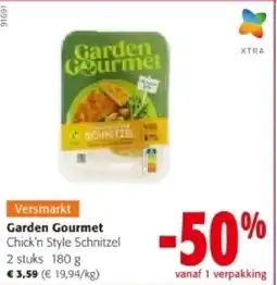 Colruyt Garden Gourmet Chick'n Style Schnitzel 2 stuks 180 g aanbieding
