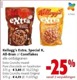 Colruyt Extra Crunchy muesli Original 375 g aanbieding