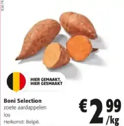 Colruyt Boni Selection zoete aardappelen los aanbieding