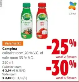 Colruyt Campina Culinaire room aanbieding