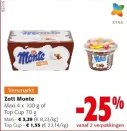 Colruyt Zott Monte Maxi aanbieding