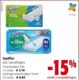 Colruyt Swiffer Vloerdoekjes XXL 12 stuks aanbieding