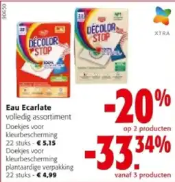 Colruyt Eau Ecarlate Doekjes voor kleurbescherming 22 stuks aanbieding