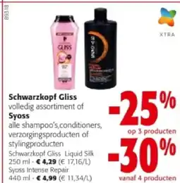 Colruyt Schwarzkopf Gliss Liquid Silk 250 ml aanbieding