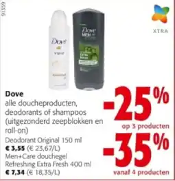Colruyt Dove Deodorant Original 150 ml aanbieding