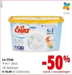 Colruyt Le Chat 4-in-1 disCS 16 dosissen aanbieding