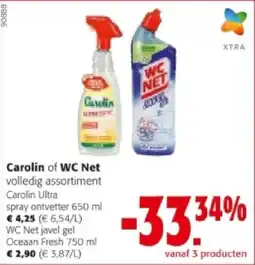 Colruyt Carolin Ultra spray ontvetter 650 ml aanbieding