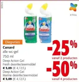 Colruyt Canard Deep Action Gel Fresh desinfecteermiddel aanbieding