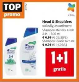 Colruyt Head & Shoulders Shampoo Menthol Fresh 2-in-1 300 ml aanbieding