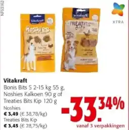 Colruyt Vitakraft Treaties Bits Kip aanbieding