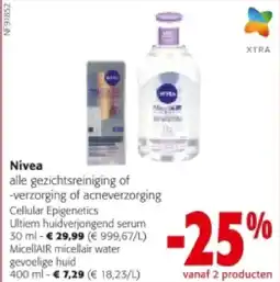 Colruyt Nivea MicellAIR micellair water gevoelige huid 400 ml aanbieding