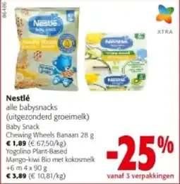 Colruyt Nestlé Baby Snack Chewing Wheels Banaan 28 g aanbieding