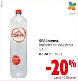 Colruyt SPA Intense bruisend mineraalwater 1,5 L aanbieding