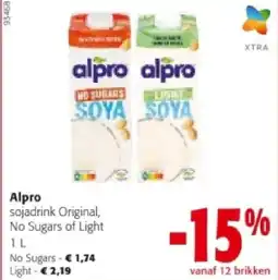 Colruyt Alpro No Sugars aanbieding