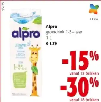 Colruyt Alpro groeidrink 1-3+ jaar 1L aanbieding