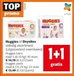 Colruyt Huggies luiers maat 3 (6-10 kg) 40 stuks aanbieding