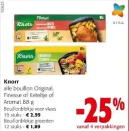 Colruyt Knorr Bouillonblokje voor vlees 16 stuk aanbieding