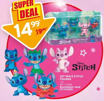 Trafic Set van 5 Stitch Figuren aanbieding