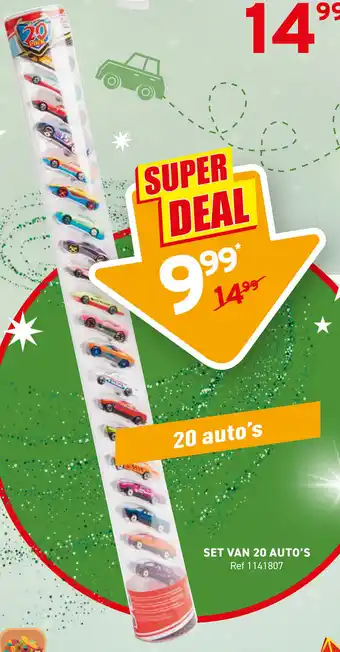 Trafic Set van 20 Auto's aanbieding