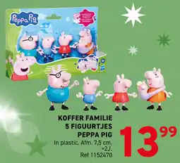 Trafic Koffer familie 5 figuurtjes peppa pig aanbieding