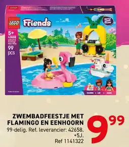 Trafic Zwembadfeestje met flamingo en eenhoorn aanbieding