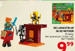 Trafic Lego minecraft de lavastrijd in de nether aanbieding