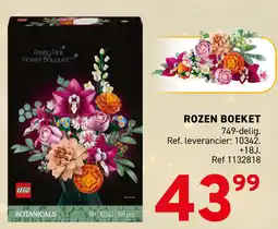 Trafic Lego botanicals rozen boeket aanbieding
