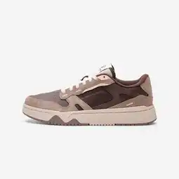 Decathlon Damessneakers in leer en suède CJ80 bruin aanbieding