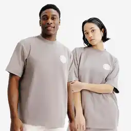 Decathlon Uniseks T-shirt met print Elementals bruin aanbieding
