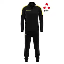 Decathlon Givova Tuta Revolution Zwart-Geel XL Set aanbieding