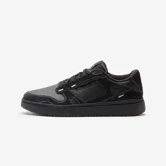 Decathlon Herensneakers in leer en suède CJ80 zwart aanbieding