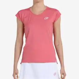 Decathlon Technisch padelshirt met korte mouwen voor dames Eleva roze aanbieding