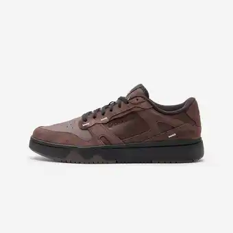 Decathlon Herensneakers in leer en suède CJ80 bruin aanbieding