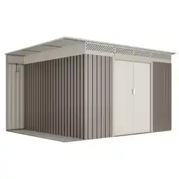 Decathlon Metalen berging 8,96 m² voor het opslaan van fietsen of sportuitrusting aanbieding