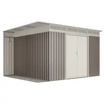 Decathlon Metalen berging 8,96 m² voor het opslaan van fietsen of sportuitrusting aanbieding