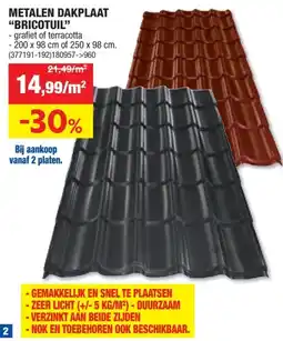 Hubo METALEN DAKPLAAT BRICOTUIL aanbieding