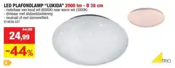 Hubo Trio Lukida LED plafondlamp 18W dimbaar wit aanbieding