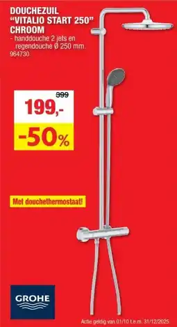 Hubo GROHE Vitalio Start 250 inbouw doucheset aanbieding