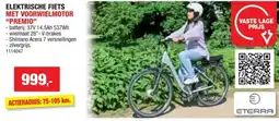 Hubo Eterra Premio elektrische fiets voorwielmotor zilver aanbieding