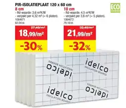 Hubo Idelco Î±-therm Universal 80 isolatieplaat 120x60x8 cm R3,6 4,32m² aanbieding