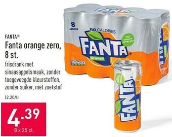 ALDI Fanta orange zero aanbieding