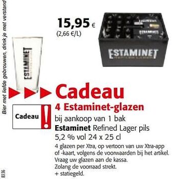 Colruyt Estaminet refined lager pils aanbieding