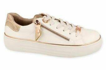 Berca Shoes Dockers Veterschoen Dames - Wit aanbieding