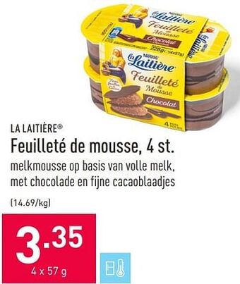 ALDI Feuilleté de mousse aanbieding
