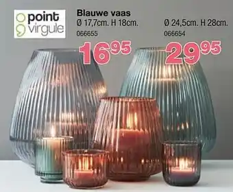 Blauwe vaas