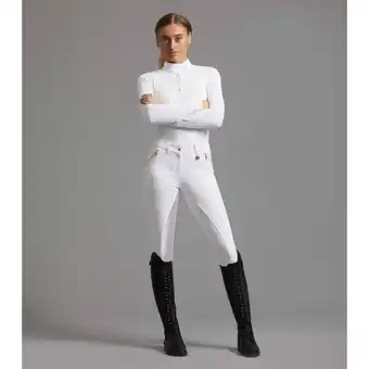 Decathlon Dames wedstrijdbroek met volledige grip Premier Equine Milliania aanbieding