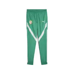 Decathlon Senegal 2025 geweven prematch-broek voor heren PUMA Sport Green White aanbieding